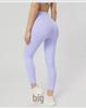 Women's Ribbed High-Waist Yoga Pants - Sculpting Peach Fit