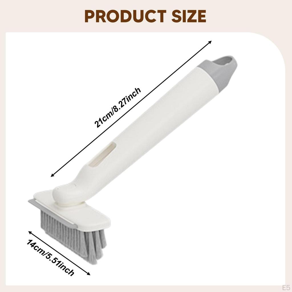 3-in-1 Crevice Cleaning Brush, Compact And Practical Tool, Grout Cleaner Brush for Tile