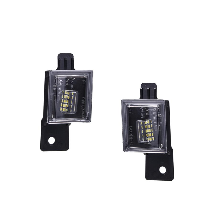2Pcs LED Tail License Plate Light For Chevy Silverado GMC Sierra 1500 2500 3500