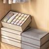 Underwear Socks Three In One Drawer Style Storage Box with Lid Honeycomb Style Underwear Neat Classification Storage Box Dust-proof Tidy Up Bag