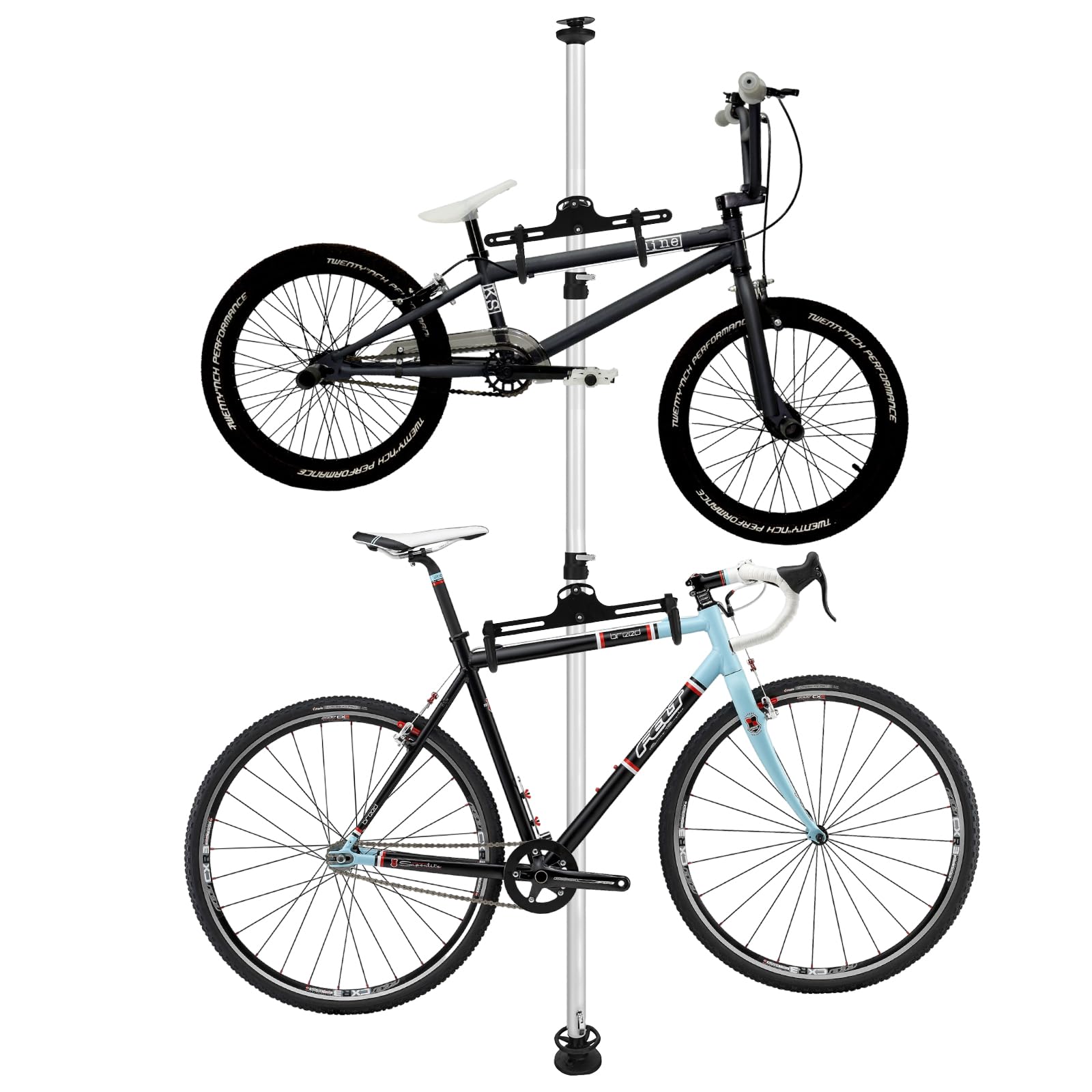 

Fkstyle Дисплей Стенд Велосипедный Стенд для 2 Велосипедов Уход Велосипедный Стенд Серебряный Противоугонный Противопадающий [Товар] серебряный