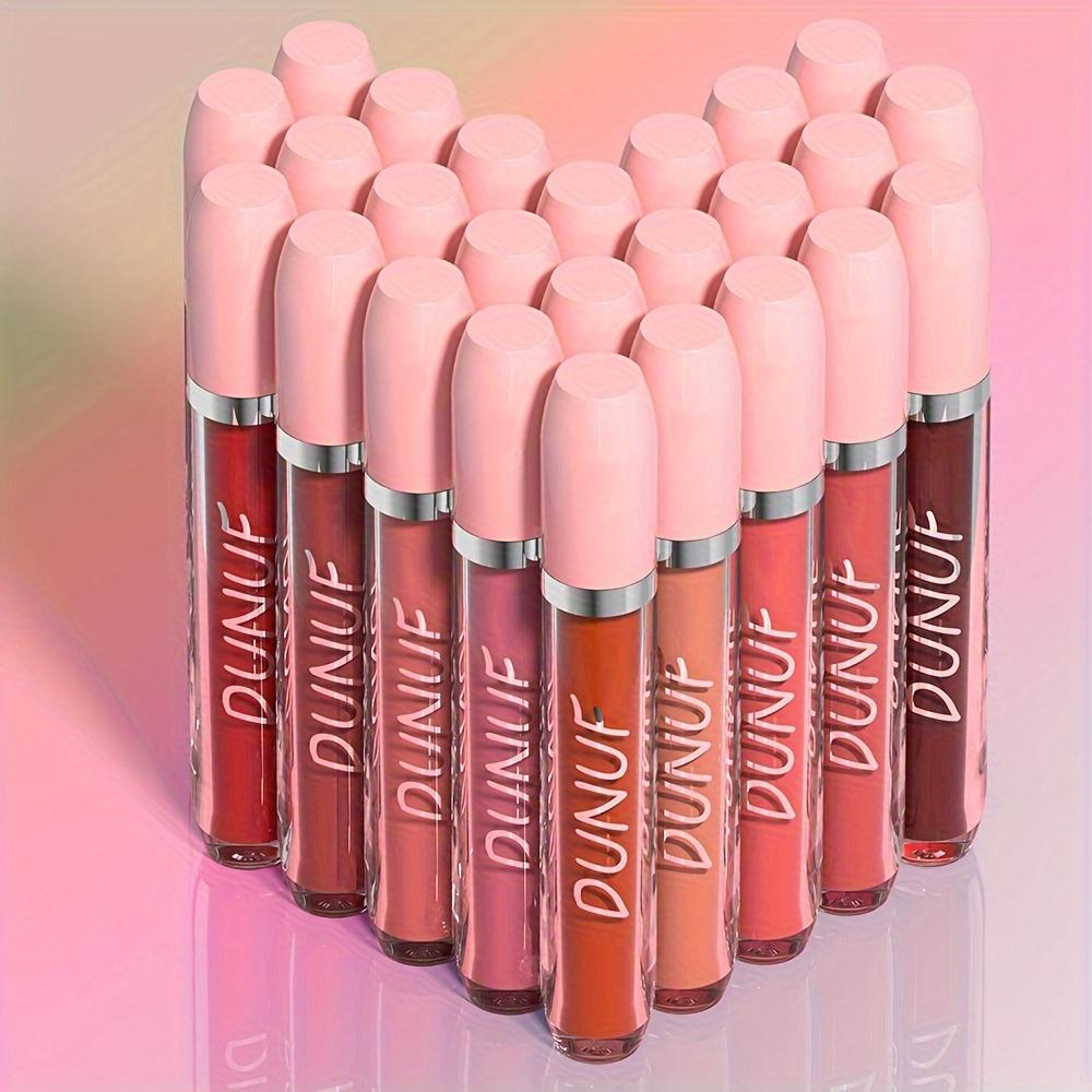 Rouge à lèvres mat 25 couleurs, imperméable, longue tenue, ne se décolore pas, antiadhésif, texture velours, lèvres naturelles, teintes rouges