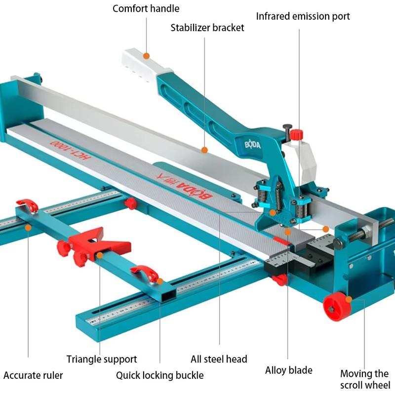 Manual Tile Cutter Pusher Floor Tile Pusher Tile Cutter Machine Durable High Precision Cutting Tools Tile Push Knife Cutter