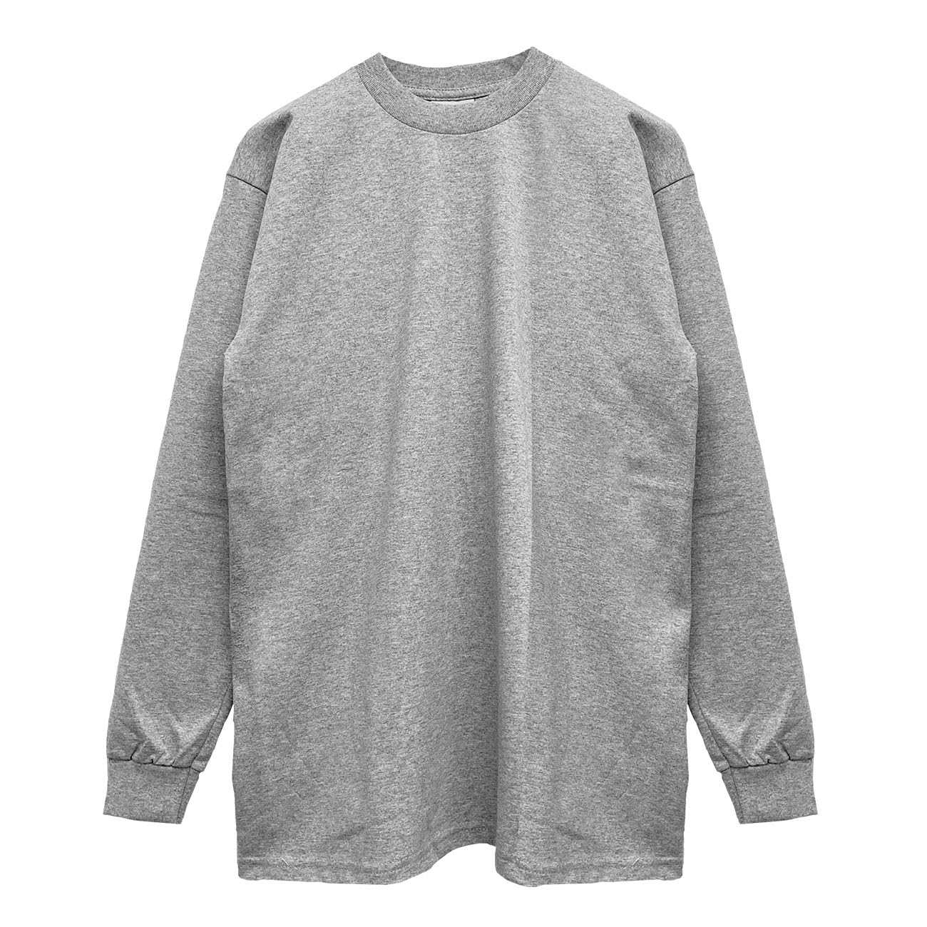 

Plain Long Sleeve Heavy Weight L S TEE Heather [Pro Club] (114) [Product] (L, Gray)