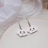 Creative Cute Cloud Resin Stud Earrings - Korean Style Summer Jewelry