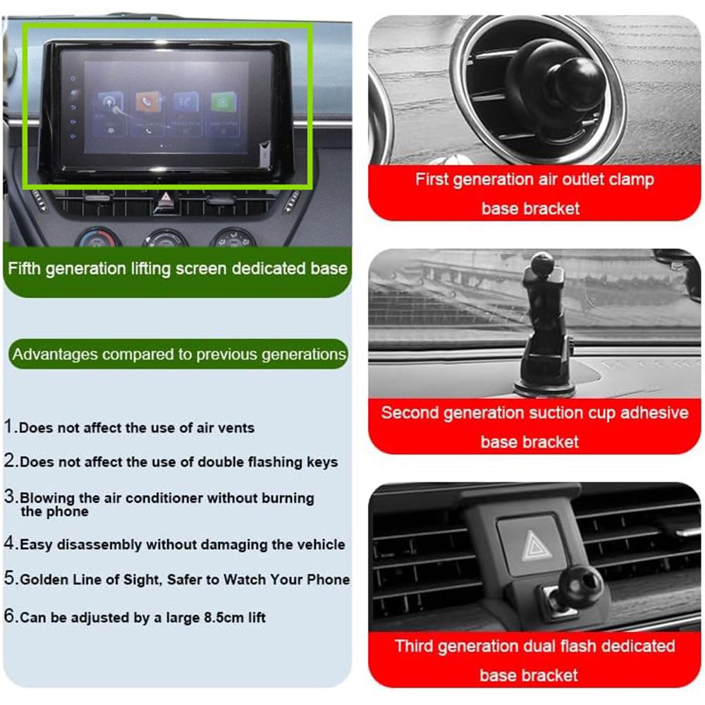 For Toyota Corolla 2019-2022 8" Screen Mount Holder Phone Bracket 360° Rotation