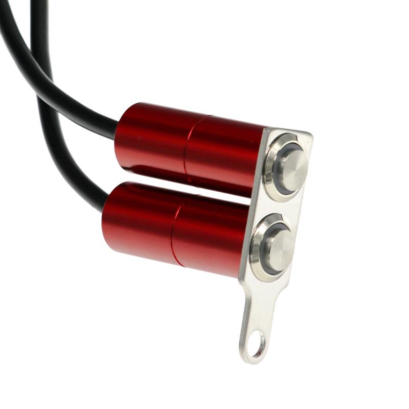 LMoDri Motorcycle 12V LED Waterproof Switch Aluminum Alloy Headlight Horn Start Kill Handlebar Adjustable Mount