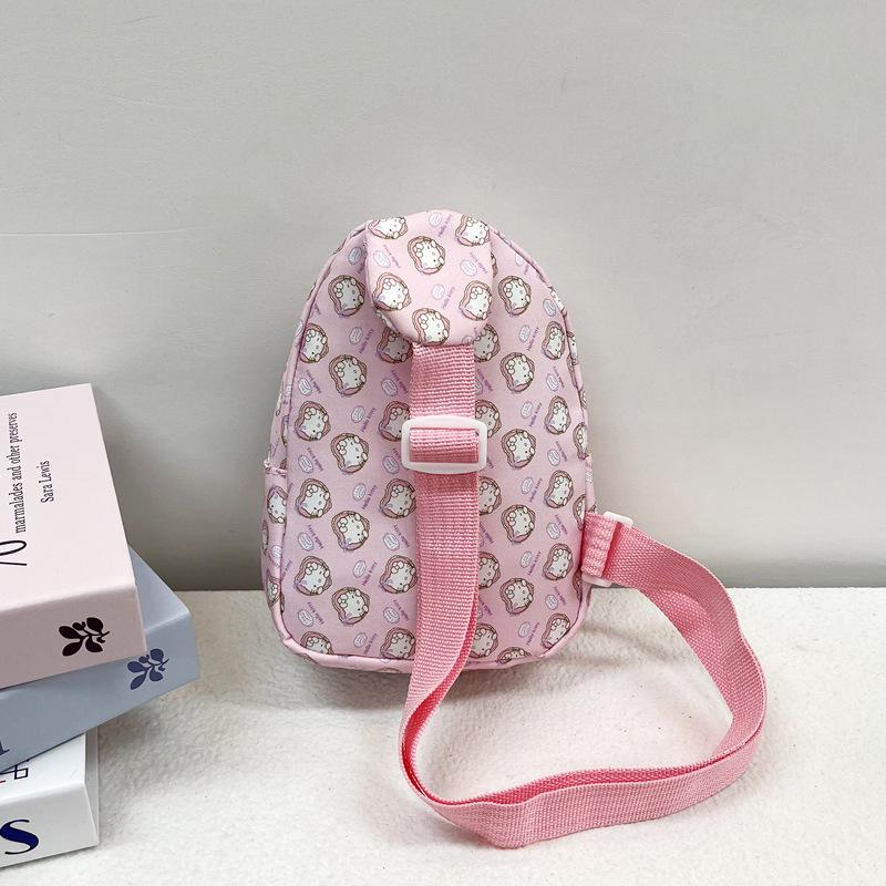 Cartoon Kids' Mini Chest Bag: Lightweight Toddler & Kindergarten Crossbody Backpack for Snacks & Toys