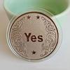 1pc Yes/No Decision Coin 3.8cm Golden Silvery Collectible Commemorative Coin Metal Lucky Coins Creative Party Toys