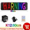 AD Devil's Eye LED Light Scrolling Sign Pixel Screen for Truck Cab Windshield APP DIY RGB Matrix Panel Animations Animation/Text