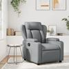 VidaXL Reclining Massage Armchair Grey Faux Leather 372437