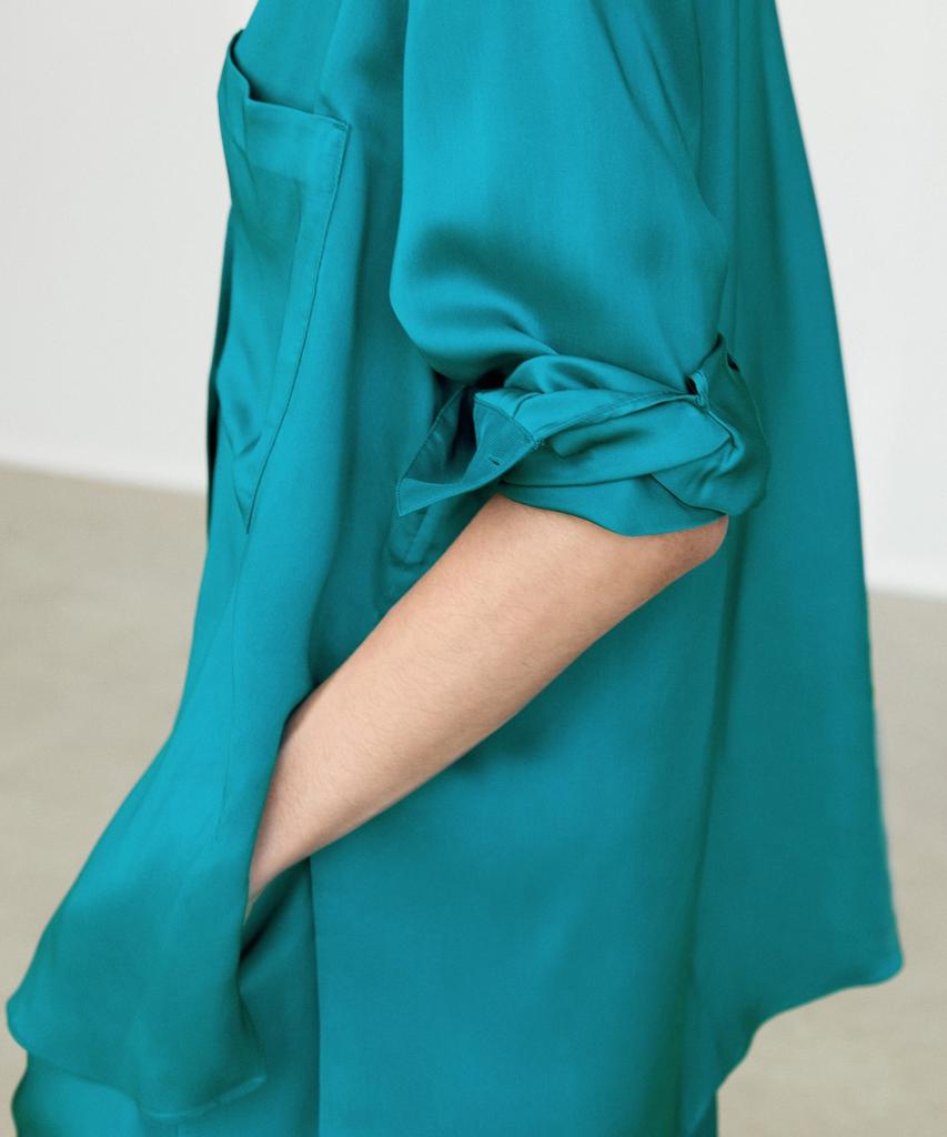 Masimodutti Satin Pocket Fluid Shirt