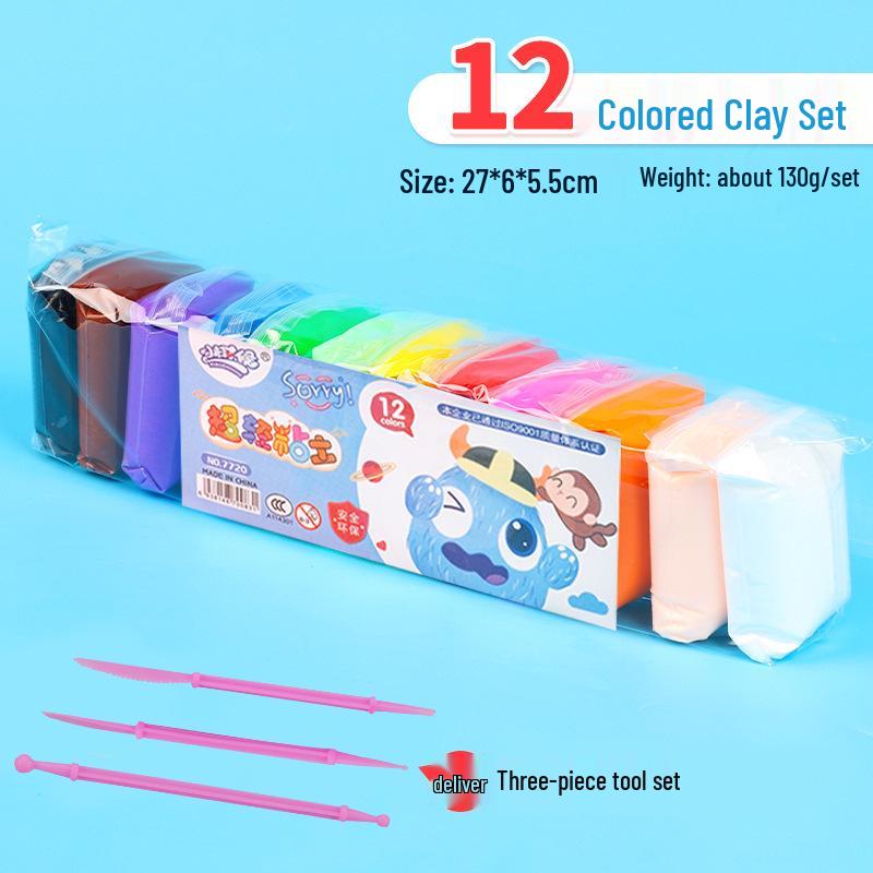 36 & 24 Colors Ultra-light Space Clay for Kindergarten DIY Modeling