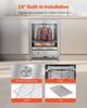 45 KG Dry Aging Fridge for Steaks, Dry Ager Refrigerator for Meat with Precise Temperature & Humidity Control, Freestanding & Under Counter Beef Aging