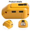 Adapter LED Light Working Lamp USB Power Bank For Li-ion Battery Charger DCB091 Battery Converter Lithium Battery Adapter Tools