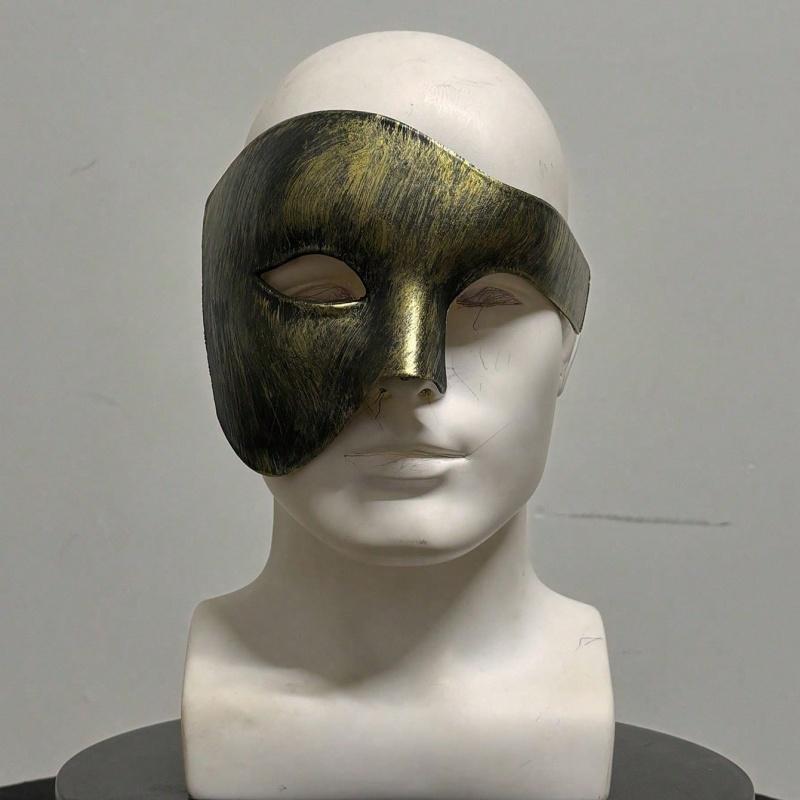 1piece Retro Mask, Half Face Prince Theme, Adult Accessories Costume Party, Antique Opera Ball Party Nightclub Mask Decoration