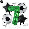 Soccer Theme Disposable Tableware Set Paper Plates Cups Napkins Tablecloth Boys Sports Football Birthday Party Decor Supplies