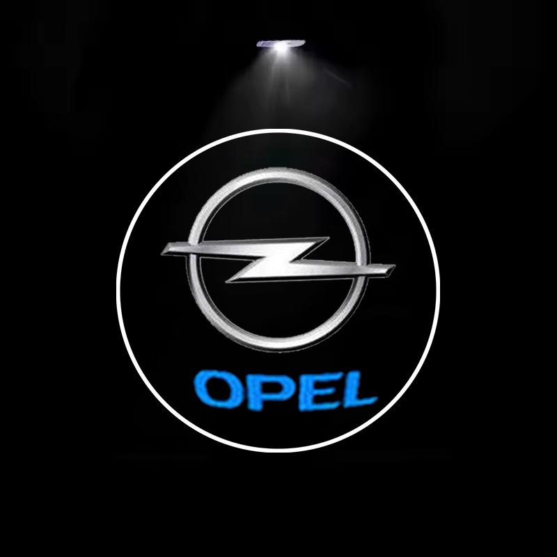 2pcs LED Car Door Welcome Light Car Emblem Projector Light For Opel Astra G H J K F Corsa D Zafira B Insignia Mokka Regal