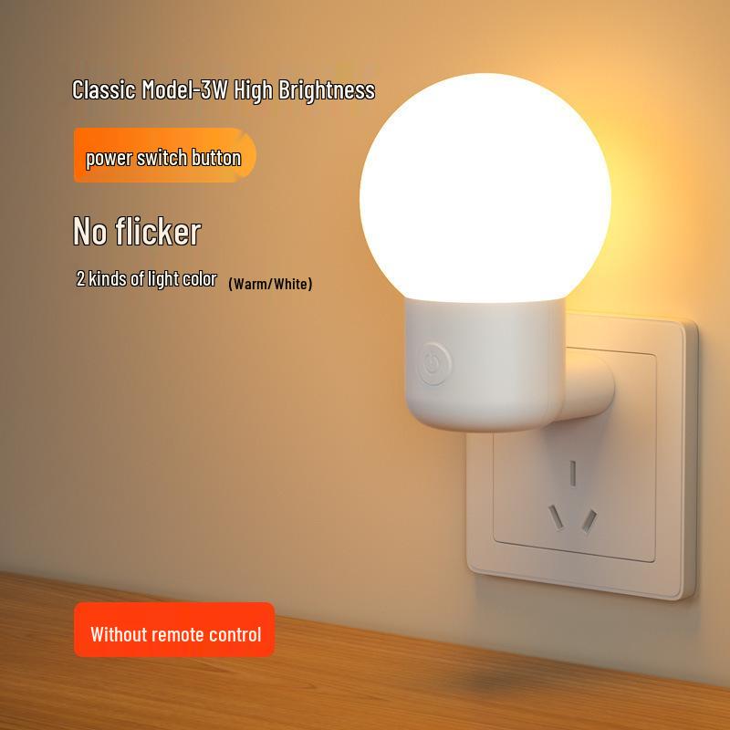 Energy-Saving Night Light - Baby Feeding & Sleep Aid with Remote Control, Eye Protection, Bedside Lamp, Free Shipping