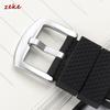 Stitching Sports Black Silicone Watch Band 20mm 22mm 24mm Pin Clasp Rubber Strap for Men Waterproof Bracelet Universal Wristband