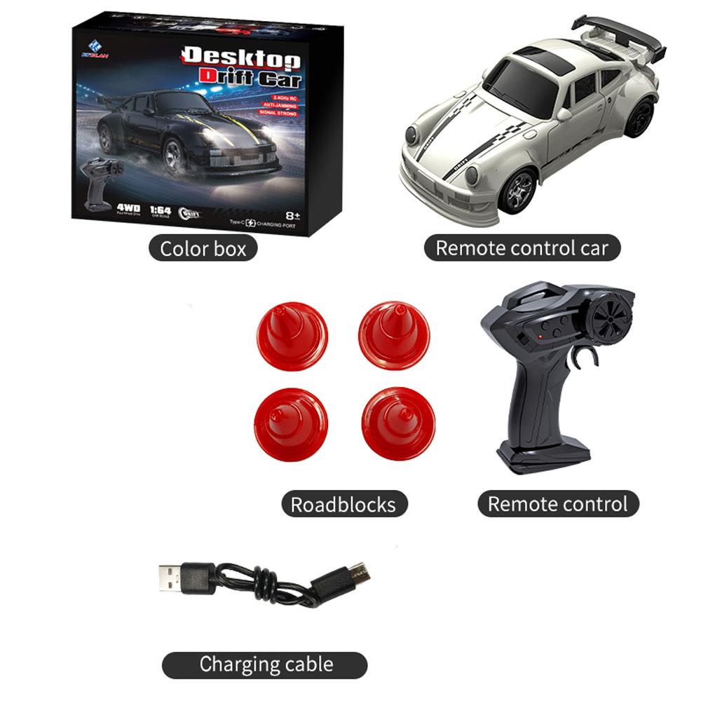 1/64 Mini Rc Cars Remote Control Drift Car High Speed 2.4G Desktop Radio Controlled Mini Racing Vehicle Toy Models for Boy Kids