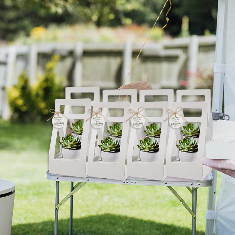 3/5Pcs Handheld Flower Box Kraft Paper Rose Flower Bouquet Basket Wedding Birthday Party Gift Wrap Packaging Box Home Decoration