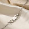 Stainless Steel Bracelets Atmosphere Openworked Heart Shape Chain Trendy Fine Bracelet For Women Jewerlry Exquisite Holiday Gift