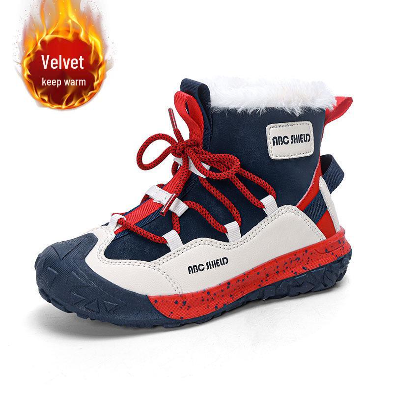 

Children s Winter Snow Boots Boys & Girls Mid-Calf, Thickened, Anti-Freezing, Cotton-Lined Size 39