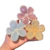 Korean Style Plumeria Hair Clip - Elegant Updo Claw Clip for Women, Perfect for Vacation & Gentle Style