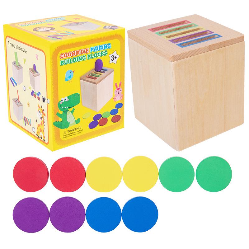 Children's Montessori Shape & Color Sorting Coin Box Toy