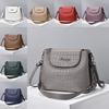 Trendy Fashion Shoulder Bag For Women 2023 New Pu Material Crocodile Pattern Large Square Bag Black White Red