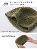 CHARM Cotton Natural Islamic Hat Knit Stylish 100% Hand-Knit [Size M/Black] Low-Profile Hat,