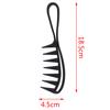 Shark Jumbo Wide Tooth Black Handle Grip Hair Comb Men Hairdressing Teeth Comb