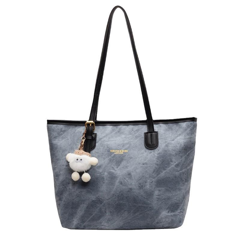 Zimní retro jednobarevná přívěsková taška - Velká kapacita, módní design přes jedno rameno pro ženy