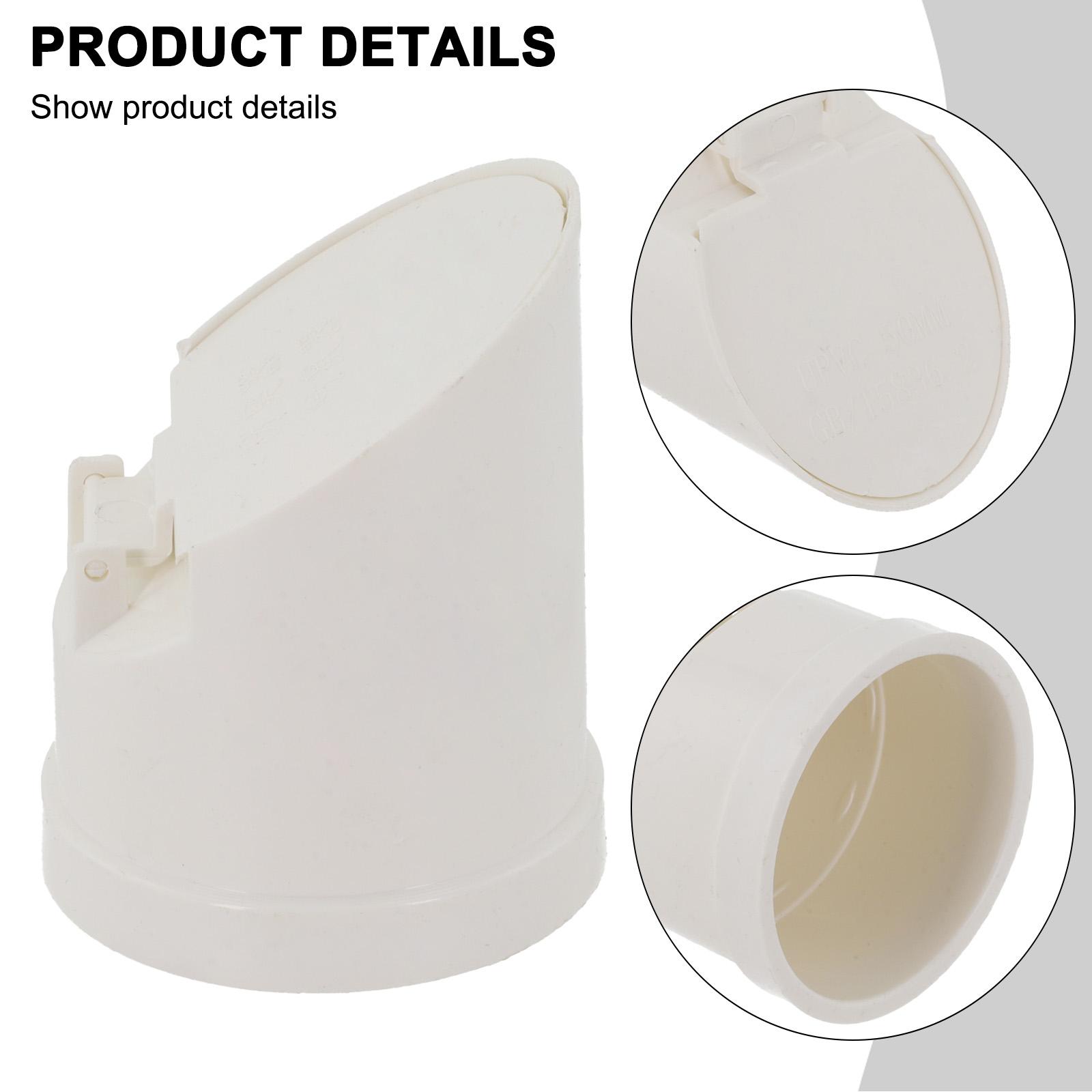 

50-160 мм ПВХ дренажная труба напольные сливы автоматически закрывающийся клапан смещения-крышка 50mm