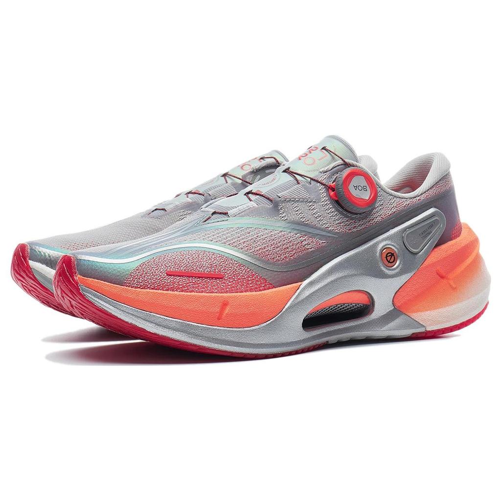 Li Ning Furious Rider 7.0 PRO V2 Slip Resistant Abrasion Resistant Low top Running Shoes Men's Gray Orange ARZT009-4