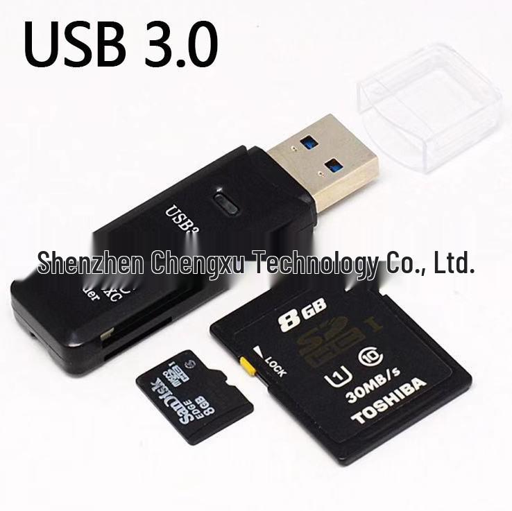 Dual SD/TF Memory Card Reader & Converter 3.0 for Computers, Cameras, Car Recorders
