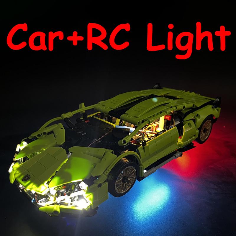 Mt Toys nowy zaawansowany technologicznie samochód wyścigowy Lambor Sian FKP 37 zestaw klocków kompatybilny z 42115 techniczne klocki dla dzieci boże narodzenie