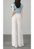 2026 New Linen Maternity Wide-Leg Pants: Thin, No Tightness, Perfect for Spring & Summer