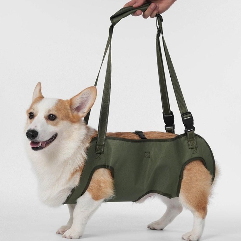 Adjustable Pet Auxiliary Vest Soft Lining Thicken Handle Support Harness Mobility Aid Full Body Support Pet Auxiliary Sling