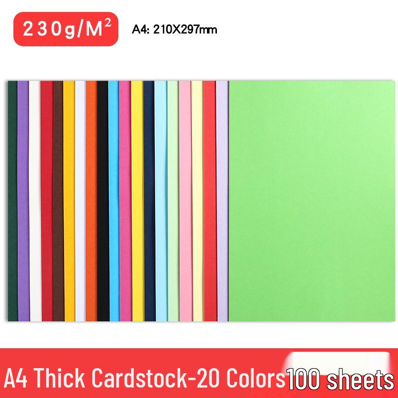 A4 Black & White Thickened Cardstock for Student & Kinder Crafts, 8K/4K/A3 Drawing Paper