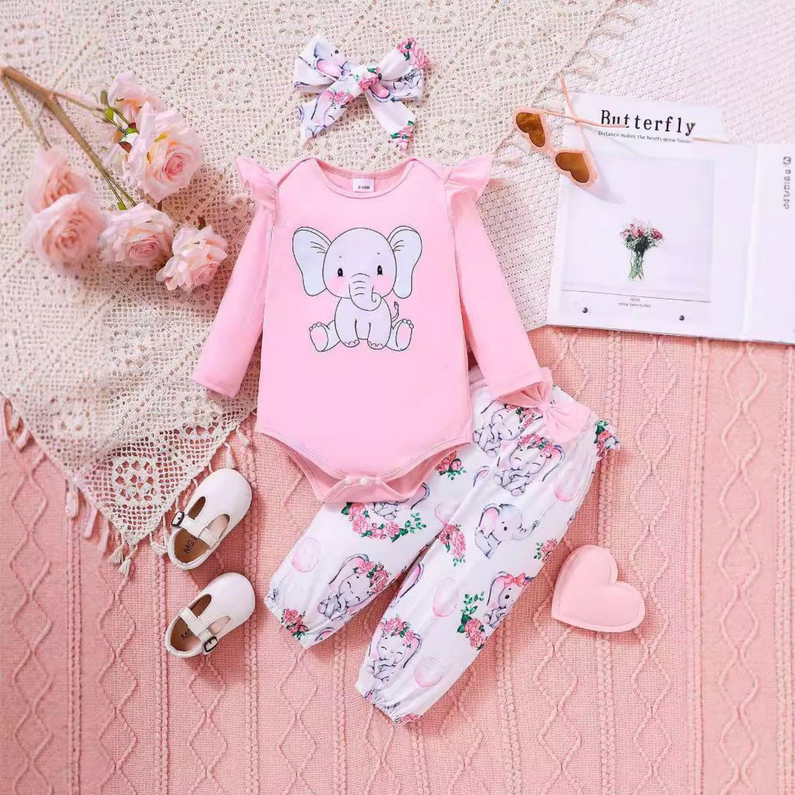 

Детский ромпер, Повседневный минималистичный боди для младенца 3 розовый