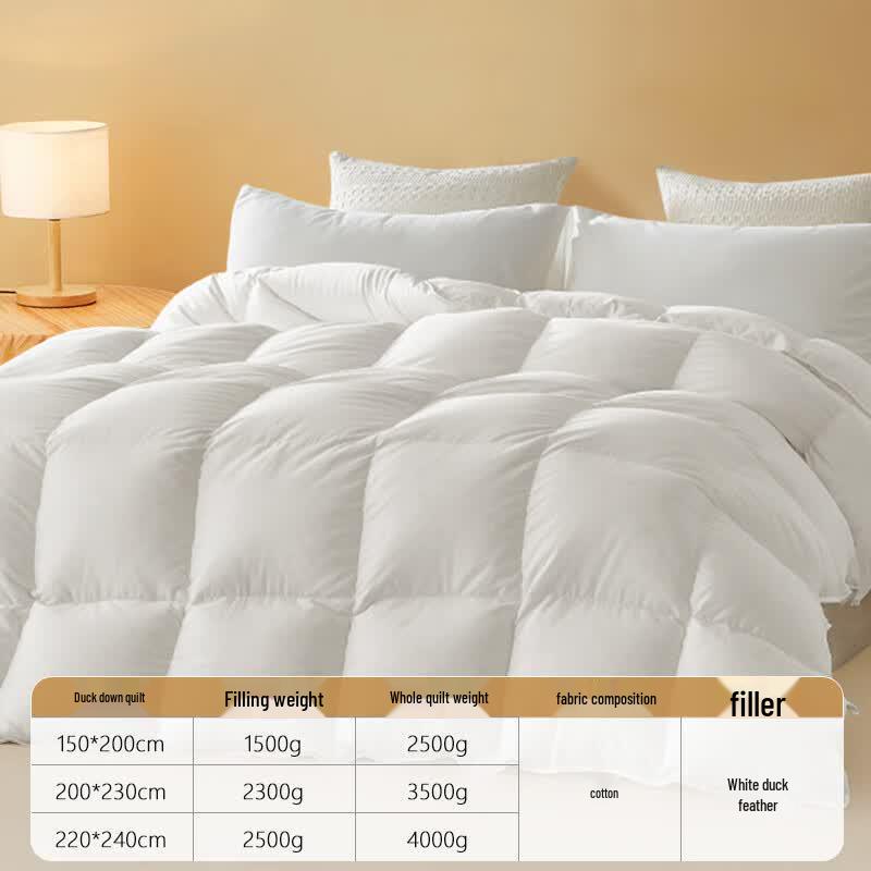 Yuanshenghuo Anti-downproof White Duck Feather Quilt