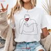S For Wine Lovers Winery T Shirt Funny Theme Drinker Female Barmaid Alcohol Vintage Washed Soft Fashion Graphic Stretched