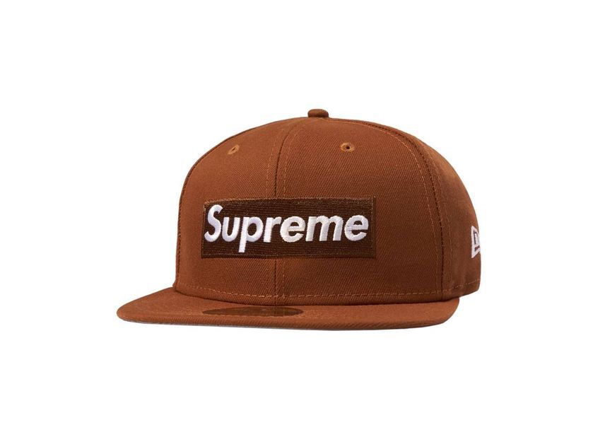 Supreme Money Box Logo New Era Brown