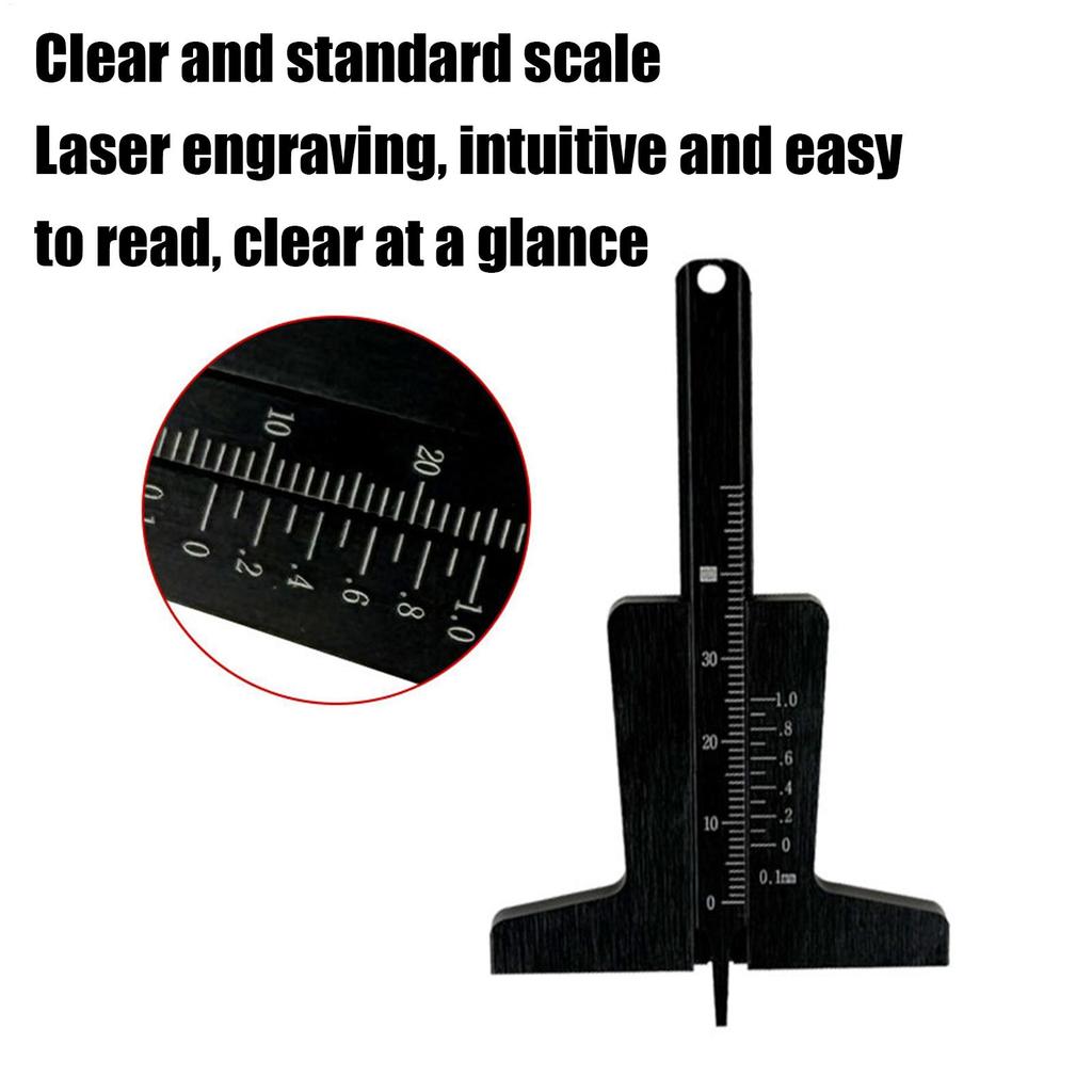 Tire Depth Gauge Auto Depth Gauge For Accurate Tread Measurement Measure Tool Depthometer Thread Wear For Car Van Trailer Wheel