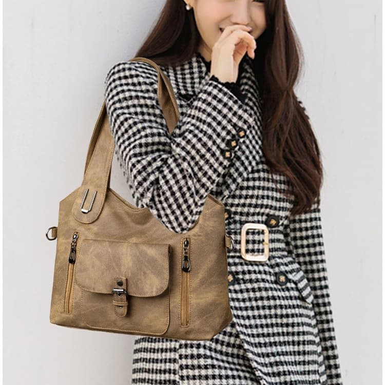 Retro women's shoulder bag portable messenger bag