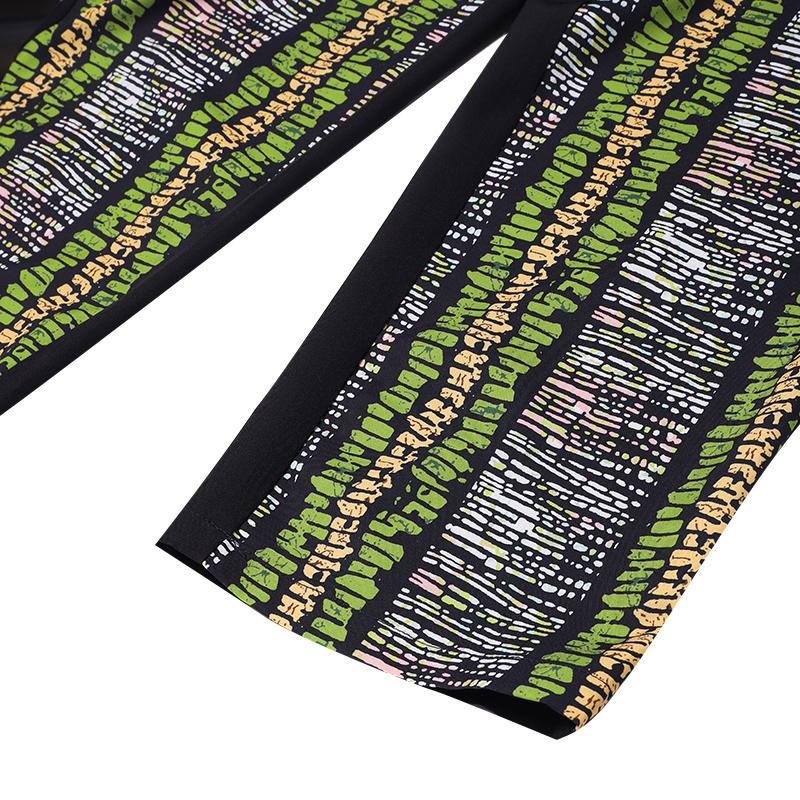 Women Plus Size V-Neck Short Sleeve Printed Tops & Pants Sets