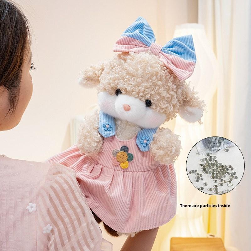 Plush Sheep And Dog Pair With Pp Cotton Filling For Gift And Collection