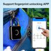Tuya Smart Padlock Fingerprint Password 3 In 1 Electric Biometric Lock Waterproof Keyless Mini Smart Locks Anti-theft Padlocks